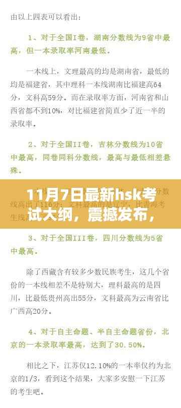 11月7日全新HSK考试大纲发布,科技重塑语言学习,智慧之旅正式开启