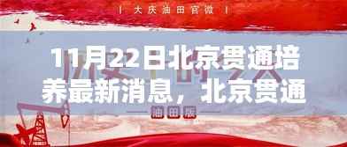 北京贯通培养最新动态揭秘,迎来新篇章,11月22日最新消息速递