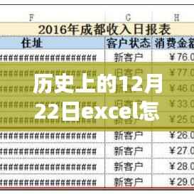 历史上的12月22日,Excel数据实时汇总功能的演变与探讨